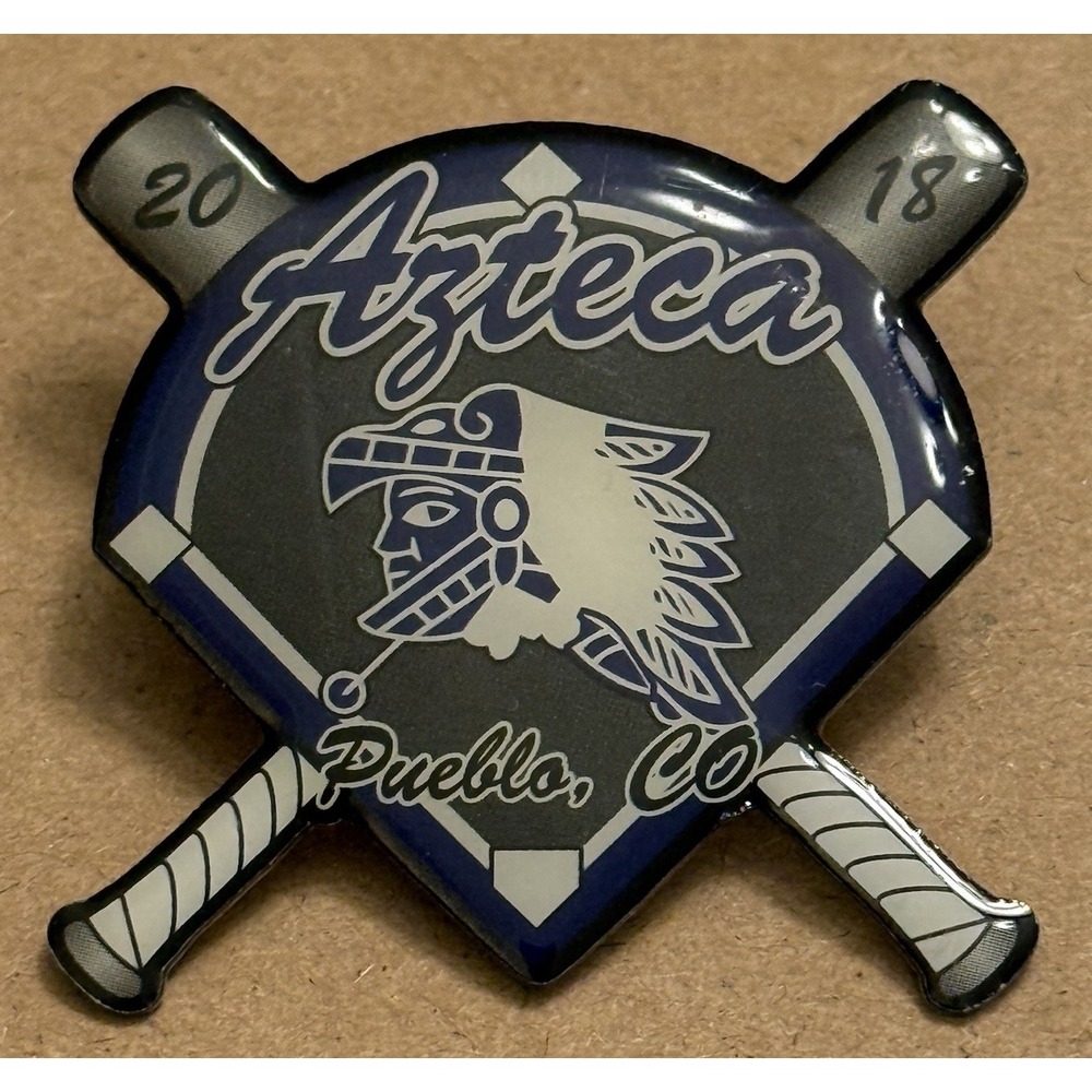Azteca Pueblo Colorado 2018 Softball Memorabilia Girl Women Lapel Trading Pin